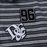 Recl 96 Striped Collared Short Sleeve T-shirt