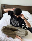 Summer Wide Baslock Banding Pants