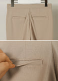 Easy Fit Banding Straight Slacks Pants