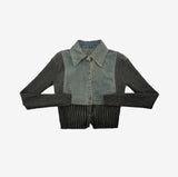 Hoppen Layered Denim Shirt
