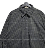 Pilen side shirring check shirt