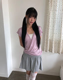 Kiryu Folding Mini Skirt
