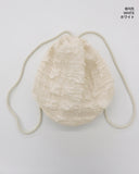 Tmill vintage pleated bucket string nylon luggage backpack