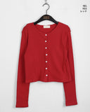 Oldin Spring Punching Long Sleeve Cardigan