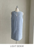 Paying Denim Sleeveless Mini One Piece