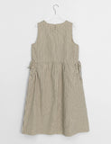 Newkitter Stripe Layered Sleeveless Long One Piece