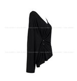 Beats Two-Button Deep V-Neck Long Sleeve