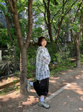 Dyosu Summer Check Hood Wind Jumper