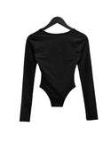 Ella Mix Square Neck Bodysuit Tee
