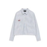 [PLAN MADE/MADE] 2plan Summer Stripe Crop Shirt