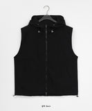 [Unisex] Colline Layered Nylon Hood Vest