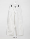 [unisex] Terisi Stitch Pintuck Wide Cotton Pants