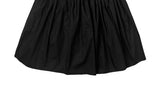 Apyo Stripe Color Matching Banding Tiered Midi Skirt