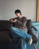 Bring Deki Rib V-neck Knit