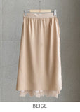 Tier H-line Banding Lace Skirt