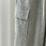 Sweat Cargo Long Skirt