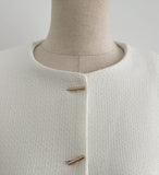 Luman Three Quarter Crop Tweed Jacket