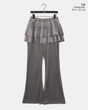 Winco Velvet Tiered Layered Skirt Pants
