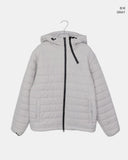 Monning String Two-Way Hooded Overfit Lightweight Padding Jumper