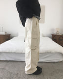 [MADE] Honot Vintage Cut Eyelet Pocket Cotton Pants
