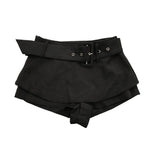 Overlay Flap Skirt Pants