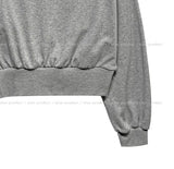 Loin crop off-shoulder sweatshirt