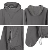 Rippen diagonal zipper windbreaker