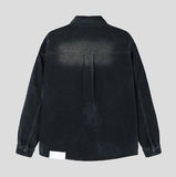 Fracture Western Brushed Denim Shirt
