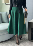 Roku Flared Knit Long Skirt