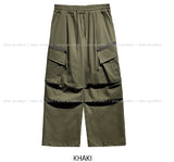 Bendy Zipper Diagonal Pocket Cargo Pants