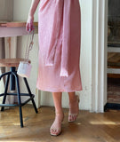 Nadine Seersucker Tulip Wrap One Piece