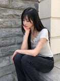 Mucon Eyelet Short Sleeve T-shirt