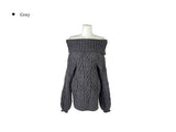 Tome Cable Off-Shoulder Loose-Fit Knit