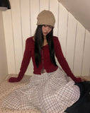 Bijou Vivid Button Wool Cardigan