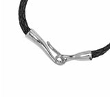 [LAN ARCHIVE] Black Leather Hook Bracelet