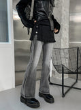 Pale brush bootcut denim pants
