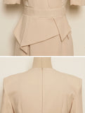 Cellmond Peplum H Line One Piece