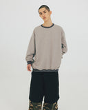 [AG] Striped Rib Sweat Shirt