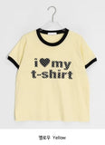 Essini Dot Patch Ringer Short Sleeve Tee
