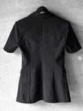 Tabarin wrap one piece short sleeve jacket