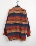 Fuzz Vintage Gradient Duffle Knit Cardigan