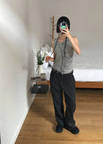 FRILL SHIRRING SLEEVELESS