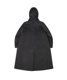 Hoodie long duffle coat