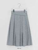 Ligon Diagonal Check Long Skirt