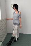 HALTER LAYERED OFF-TEE