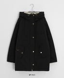 Yushit Wool Hood Bomber Padding Jumper