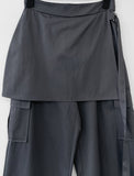 Pick D-Ring Wrap Skirt Pants