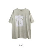 Pauline 75 Lettering Pigment Short Sleeve T-Shirt
