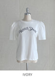 Vienna Lettering Puff Short Sleeve T-Shirt