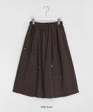 [unisex] Hiccup Rivet Banding Bermuda Pants